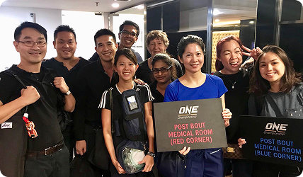ONE Championship post bout medical team
